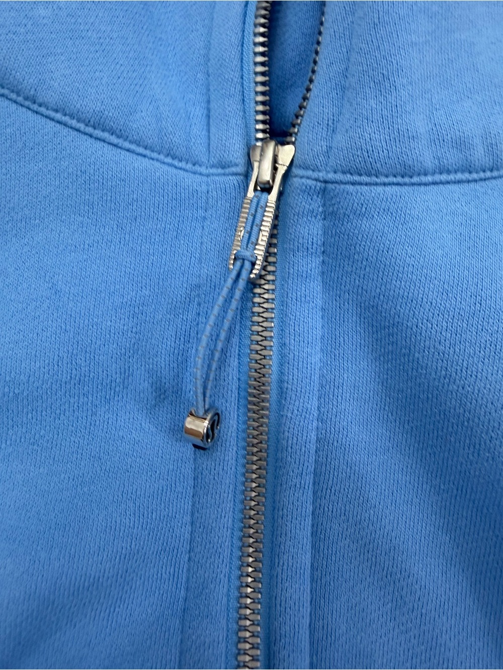Lululemon Cropped Scuba Blue Funnel Neck Oversized Sweatshirt Pullover - Picture 17 of 17